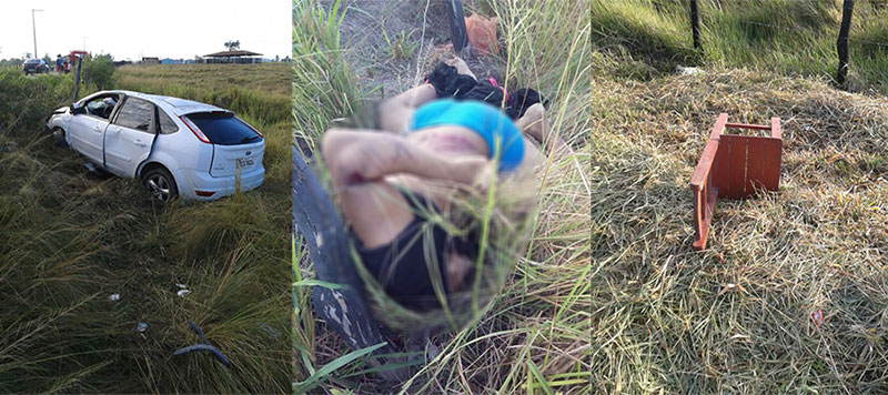 Jovem morre atropelado por veículo que capotou na rodovia SE-255 que liga Campo do Brito a Macambira,