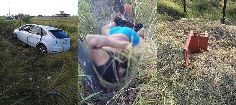 Jovem morre atropelado por veículo que capotou na rodovia SE-255 que liga Campo do Brito a Macambira,