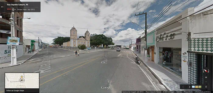 Campo do Brito já pode ser vista no Google Street View