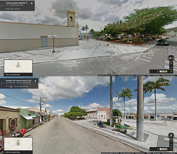 Macambira e São Domingos já podem ser vistas no Google Street View