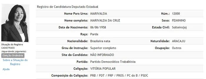 Marivalda Deputada Estadual