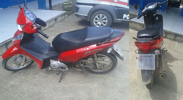 Moto roubada em povoado de Campo do Brito é recuperada pela PM em Itabaiana