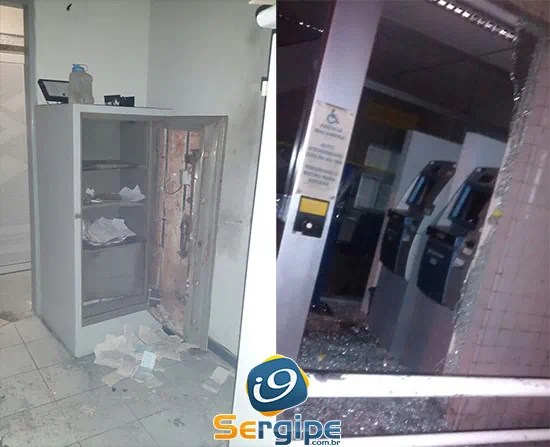 Assaltantes arrombam Banco do Brasil em Macambira (SE)