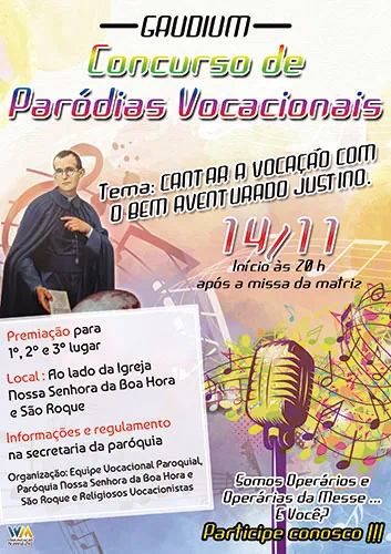 Concurso de Paródias Vocacionais acontece neste sábado em Campo do Brito