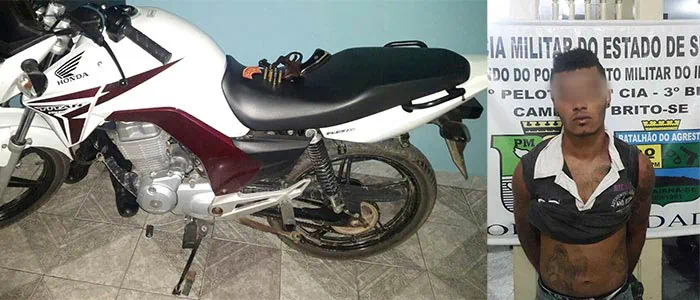 Após denúncia e perseguição, Policia Militar de Campo do Brito e Macambira prendem jovem armado