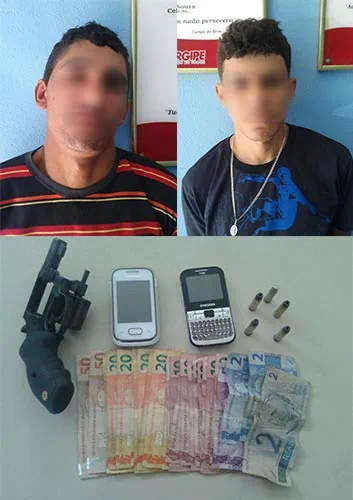 Polícia prende dois suspeitos após assalto a um posto de combustível em Campo do Brito