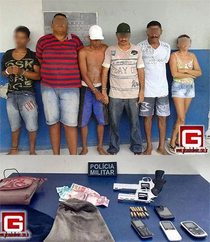Envolvidos em crimes de assaltos são flagrados pela PM na Barragem de Campo do Brito