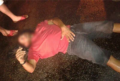 Motociclista caí em rodovia que dá acesso ao município de Macambira
